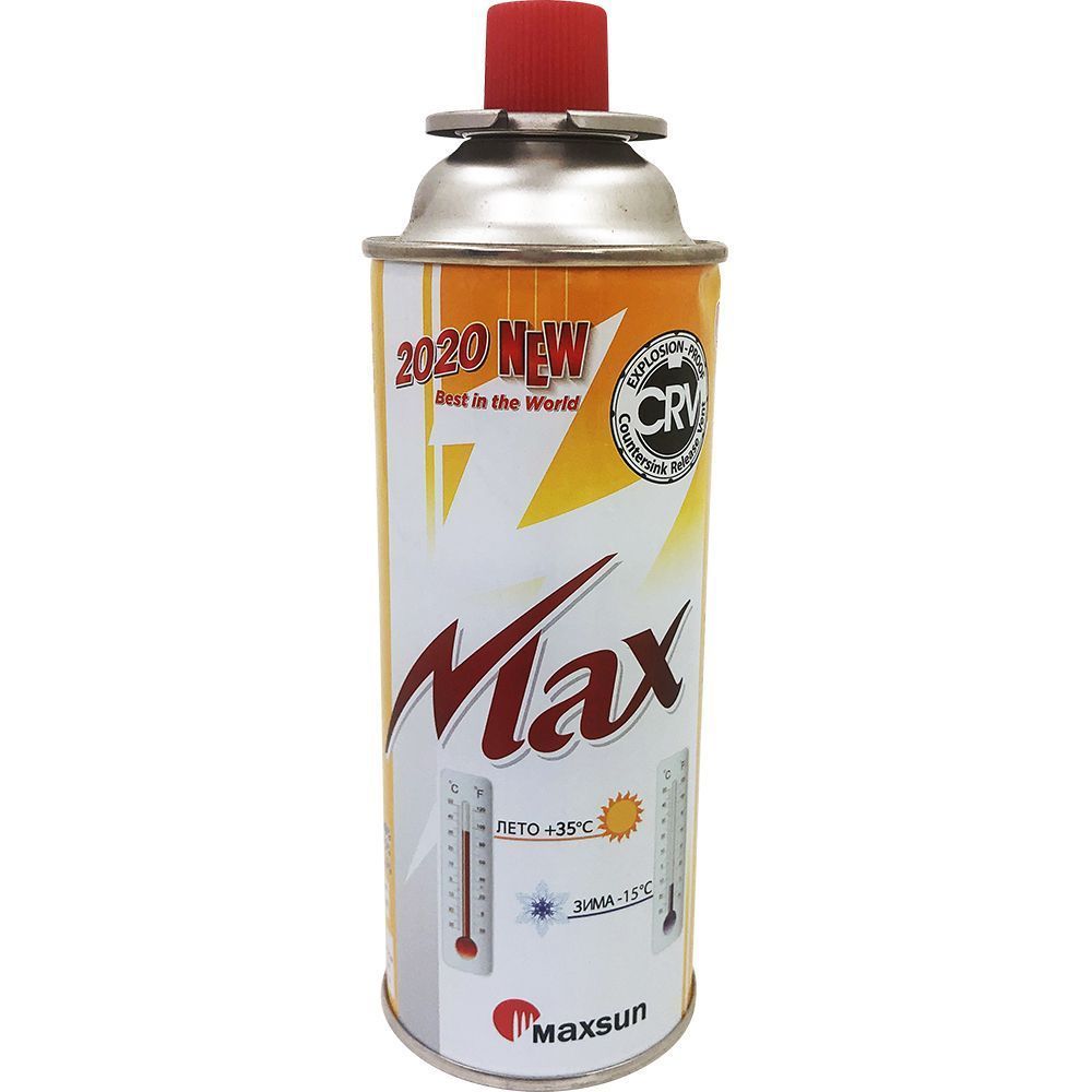 Газ в металлическом баллоне под горелку (зима-лето) Max Оранжевый