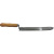 Большой зубчатый нож для распечатывания рамок с деревянной ручкой, длина лезвия 280 мм, ширина 45 мм