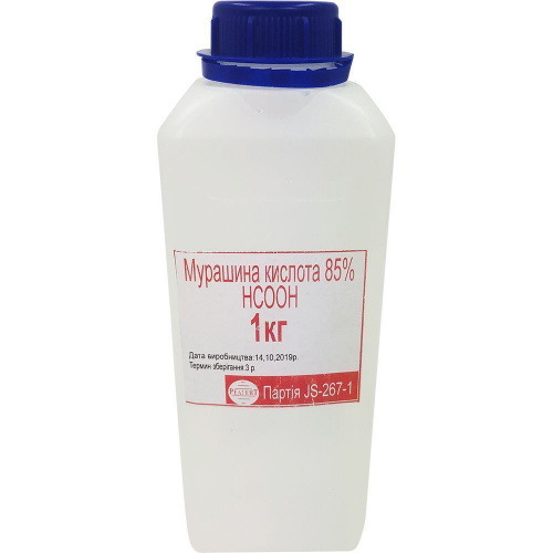 Муравьиная кислота, 1 кг (для профилактики Варроатоза и дезинфекции)