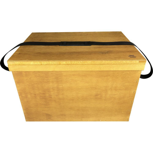 Ящик для переноса рамок из фанеры (Рамконос) на 8 рамок Дадан или 16 полурамок "Парк Плюс", окрашенный