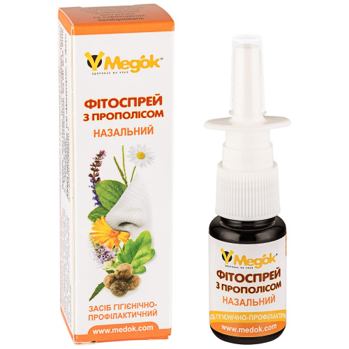 Фитоспрей с прополисом назальный «Медок», 15 мл															