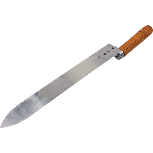 Нож для распечатки сот с деревянной ручкой, длина лезвия 230 мм. ширина 28 мм