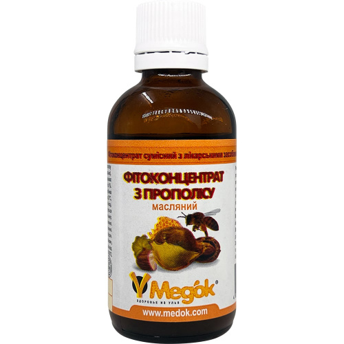 Фитоконцентрат из прополиса масляный «Медок», 50 мл															