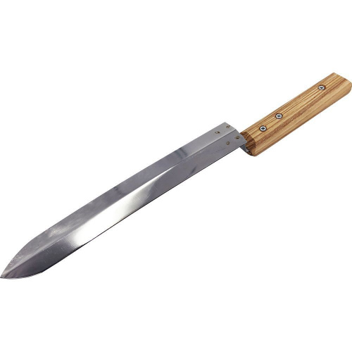 Нож 200 мм угловой нерж. деревянная ручка    